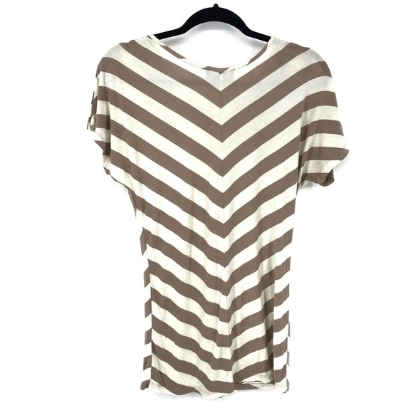 Fenn Wright Manson Stripped Top with Button Shoulder Super Soft Size Sma… - Picture 3 of 8